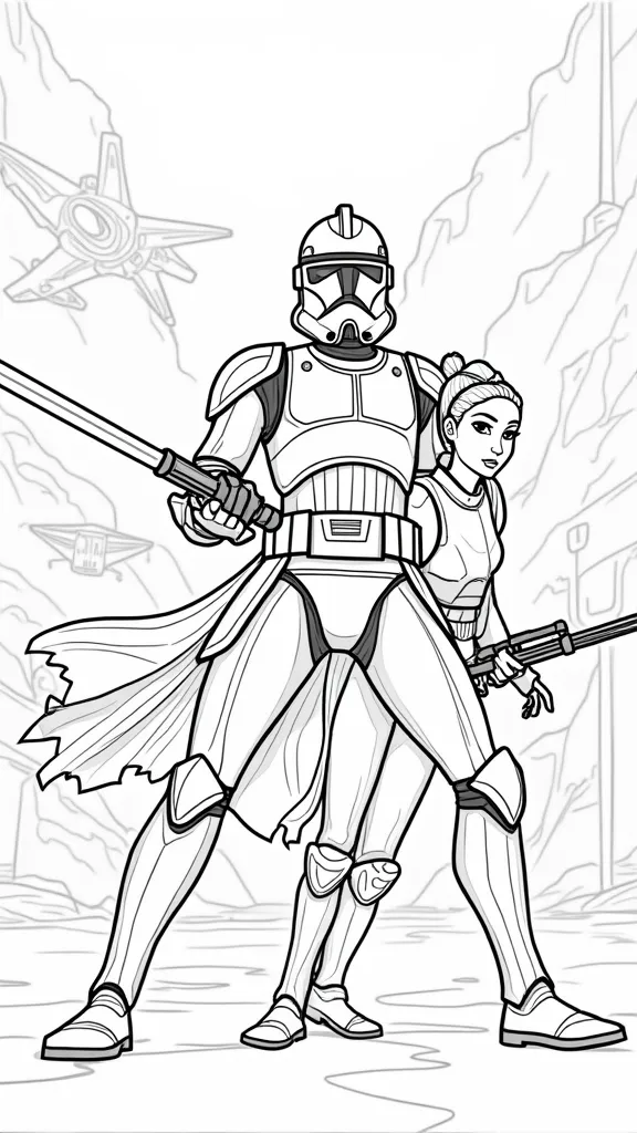 coloriages Star Wars Clone Wars